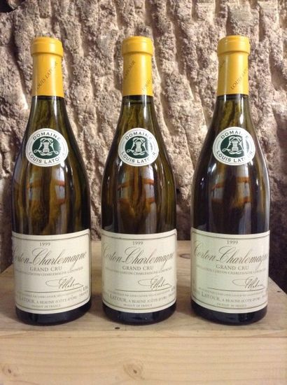 3 bouteilles : CORTON-CHARLEMAGNE GC 1999...
