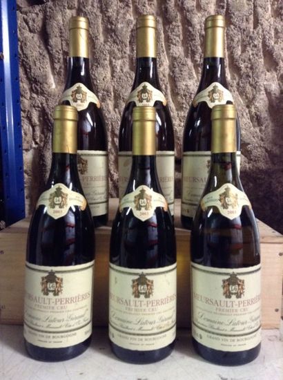 6 bouteille : MEURSAULT-PERRIERES 1er cru...