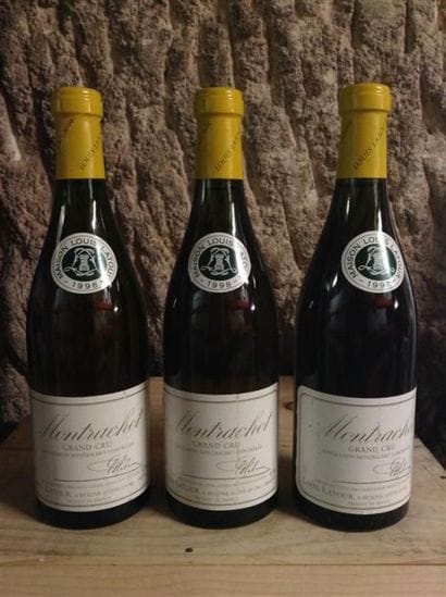 3 bouteilles : MONTRACHET GC 1998 Domaine...