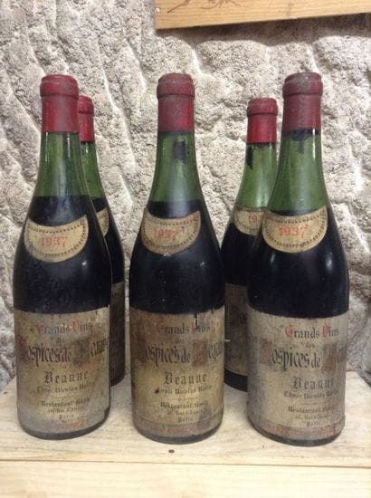 6 bouteilles : BEAUNE 1937 