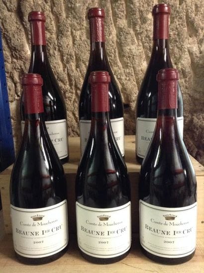 6 bouteilles : BEAUNE 1er cru 2007 Comte...