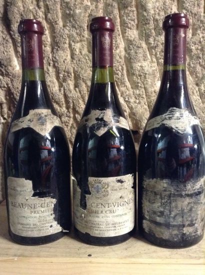 3 bouteilles : BEAUNE-CENT-VIGNES 1er cru...
