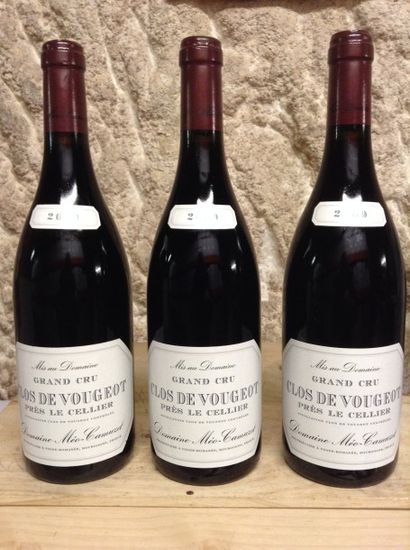 3 bouteilles : CLOS DE VOUGEOT GC 2009 