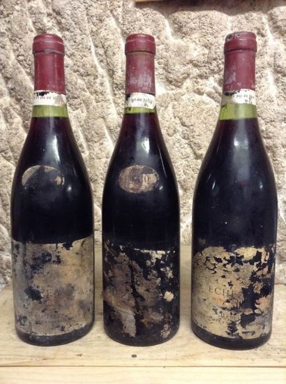 3 bouteilles : ECHEZEAUX GC 1980 Henri Jayer...