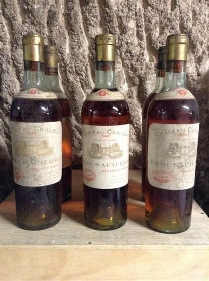 6 bouteilles : CHÂTEAU CAILLOU 2ème Cru Sauternes...