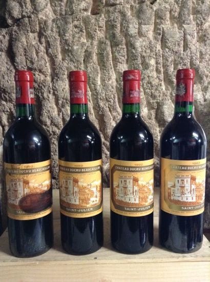4 bouteilles : CHÂTEAU DUCRU BEAUCAILLOU...