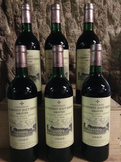 6 bouteilles : CHÂTEAU LA MISSION HAUT BRION...