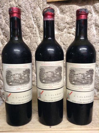 3 bouteilles : CHÂTEAU LAFITE ROTHSCHILD...