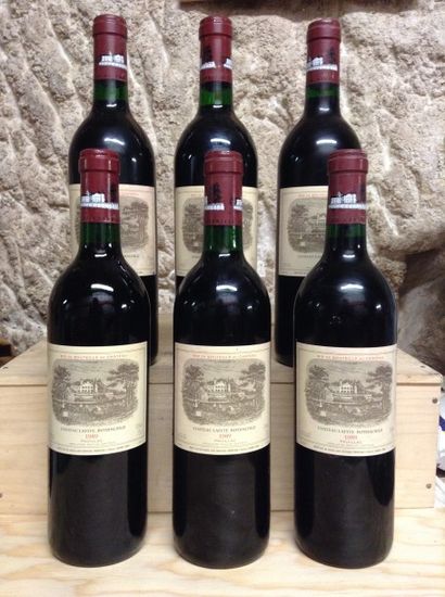 6 bouteilles : CHÂTEAU LAFITE ROTHSCHILD...