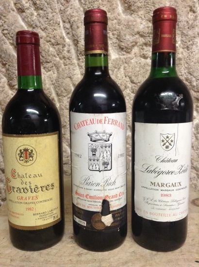 3 bouteilles : 1 CHÂTEAU FERRAND LARTIGUE...