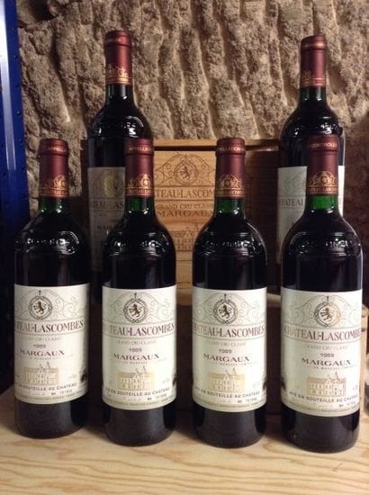 6 bouteilles : CHÂTEAU LASCOMBES 2ème GCC...