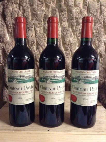3 bouteilles : CHATEAU PAVIE 1er GCC B Saint...