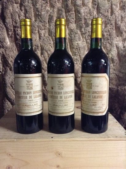 3 bouteilles : CHÂTEAU PICHON COMTESSE 2ème...