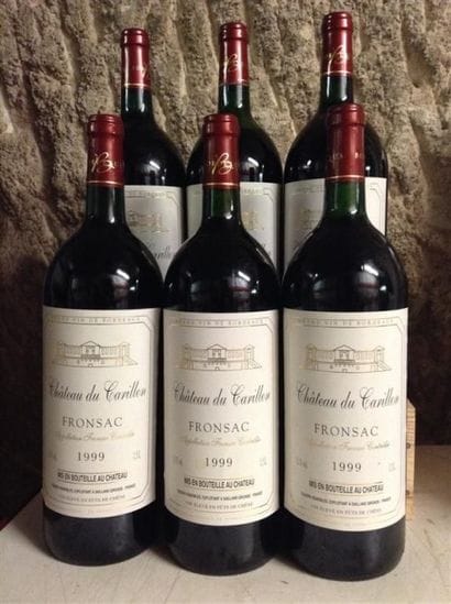 6 magnums : CHÂTEAU DU CARILLON 1999 Fro...