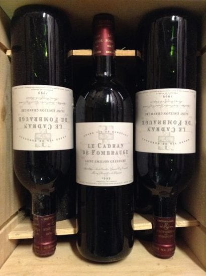 6 bouteilles : LE CADRAN DE FOMBRAUGE Saint-Emilion...