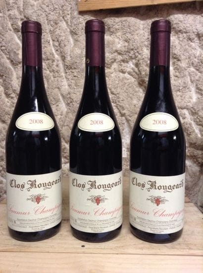 3 bouteilles : SAUMUR CHAMPIGNY 2008 Clos...