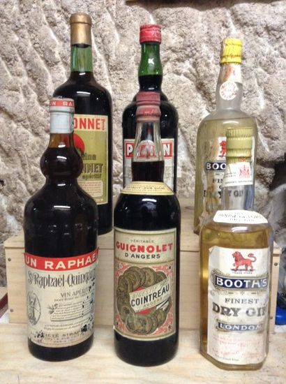 6 bouteilles : Ensemble de 6 bouteilles de...