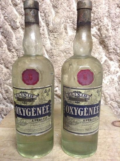 3 bouteilles : ABSINTHE OXYGENEE ELIXIR CUSENIER...