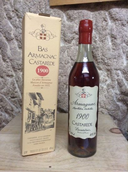 1 bouteille : ARMAGNAC 1900 Castarède (coffret...