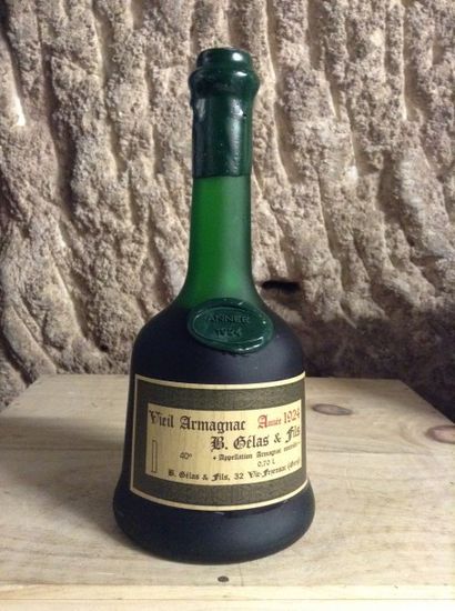 1 bouteille : ARMAGNAC 1924 B.Gélas & Fils...