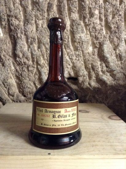 1 bouteille : ARMAGNAC 1935 B.Gélas & Fils...