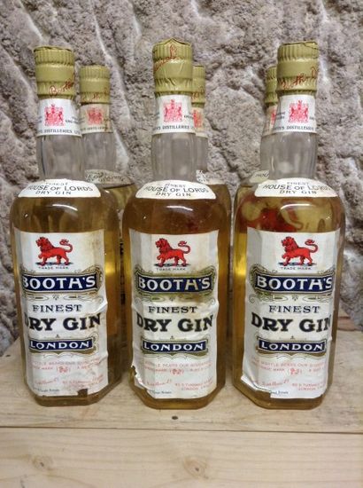 6 bouteilles : GIN BOOTH'S