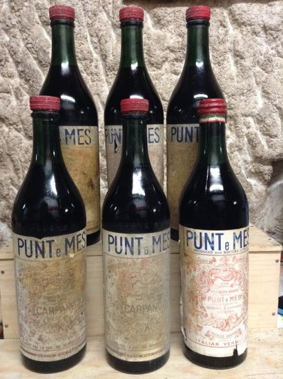 6 bouteilles : ITALIE VERMOUTH PONT E MES...
