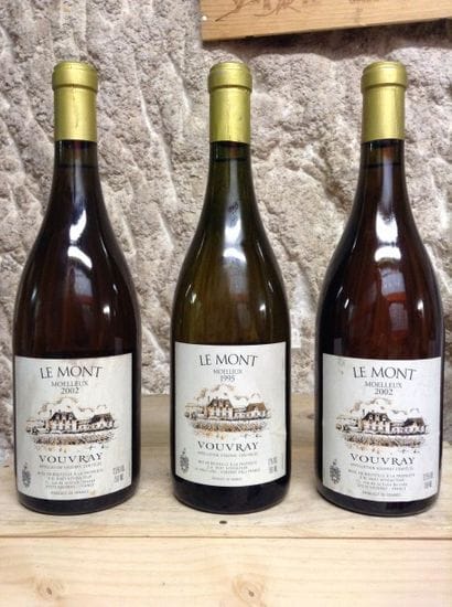 3 bouteilles : VOUVRAY (moelleux) 