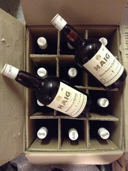 12 bouteilles : WHISKY HAIG blended old label...
