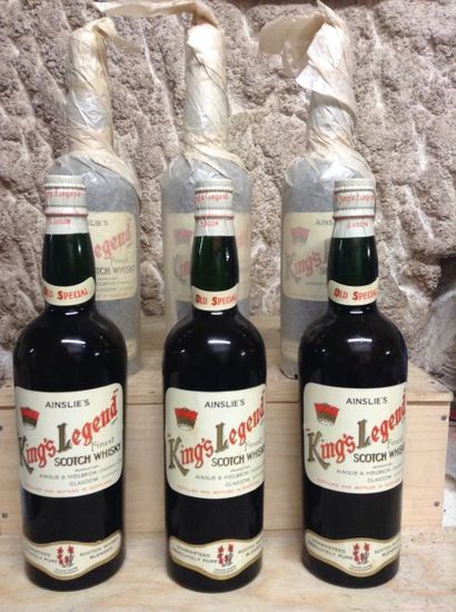 6 bouteilles : WHISKY KING'S LEGEND Ainslie's...