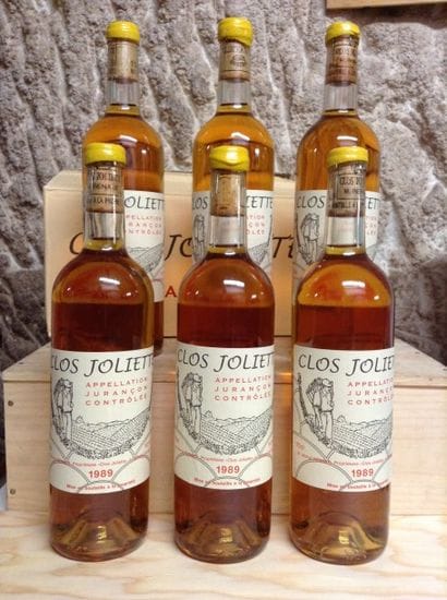 6 bouteilles : JURANCON (sec) 1989 CLOS ...