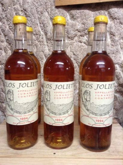 6 bouteilles : JURANCON (sec) 1994 CLOS JOLIETTE...