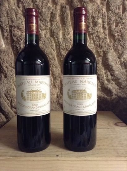 2 bouteilles : CHÂTEAU MARGAUX 1er GCC Margaux...