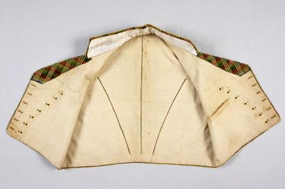 Curious waistcoat, XIXth century, square...