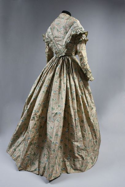 Afternoon dress, circa 1850, dress in a beautiful...