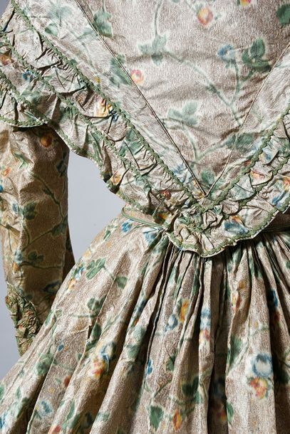 Afternoon dress, circa 1850, dress in a beautiful...