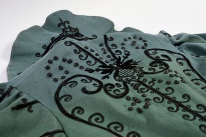 Basque jacket, circa 1898, made of green...
