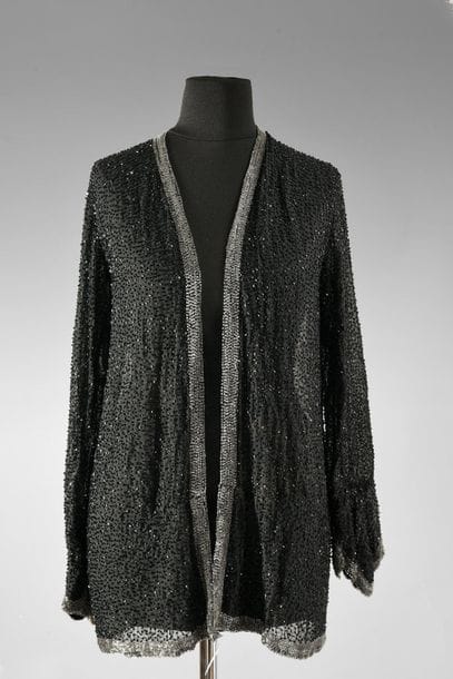 Jacket from an embroidered evening ensemble,...