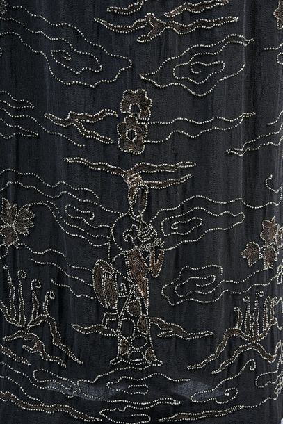 Evening gown, circa 1920-1925, sleeveless...