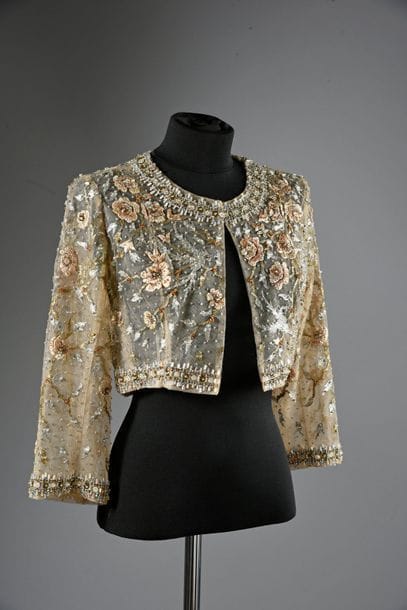 Short jacket of an evening ensemble Haute...