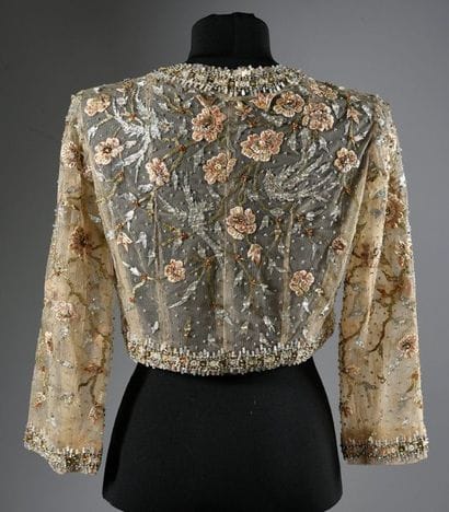 Short jacket of an evening ensemble Haute...