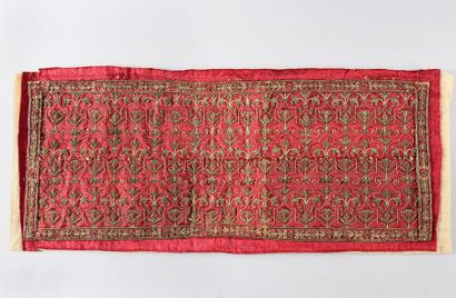 Two facings of embroidered garments, Italy...