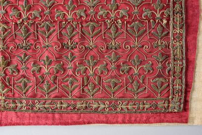 Two facings of embroidered garments, Italy...