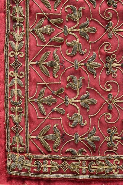 Two facings of embroidered garments, Italy...