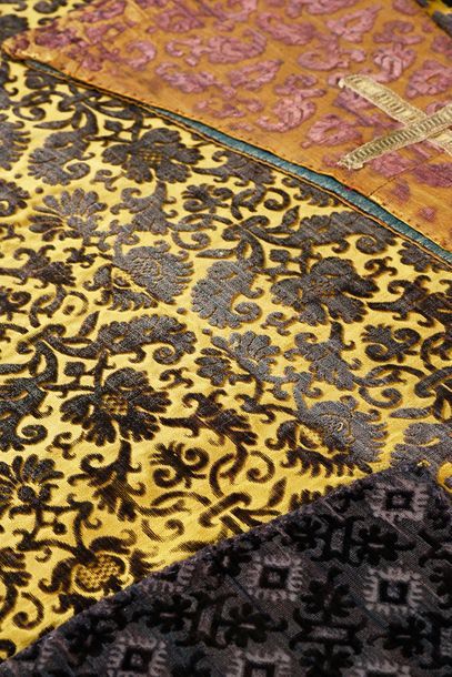 A group of shaped velvets, mainly Italian,...