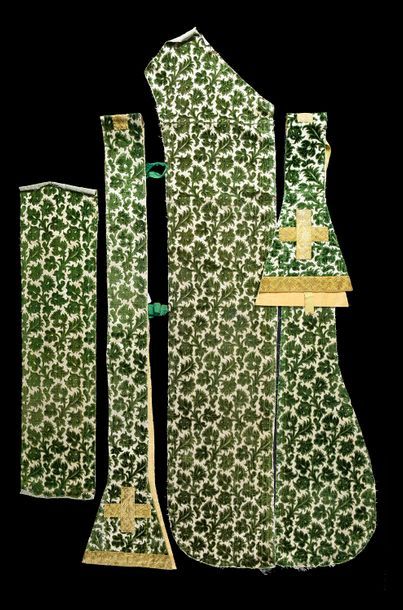 A group of shaped velvets, mainly Italian,...
