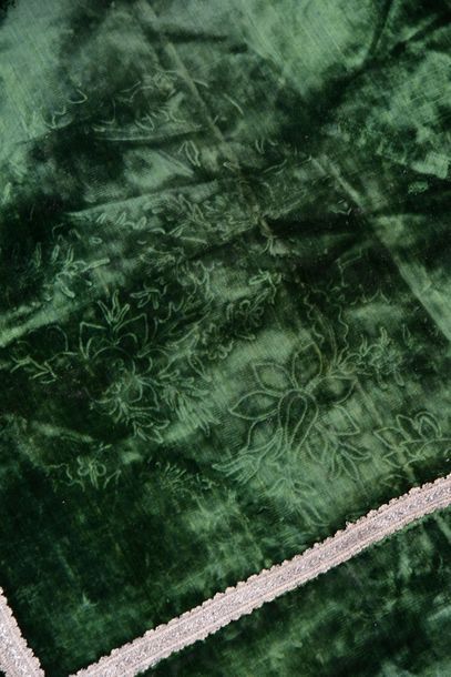 Dalmatic, 17th century, green silk velvet...