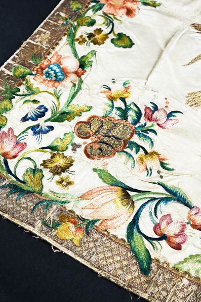 Two embroidered chalice veils, 17th and 18th...