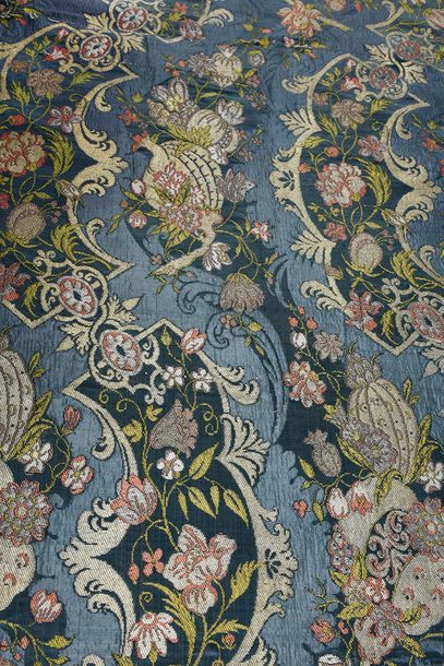 Sumptuous brocade on a set of dismantled...