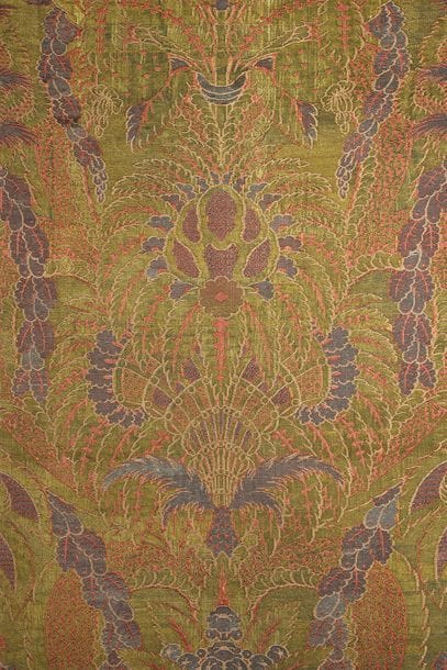 Lace lamps, circa 1720-1730, brocade made...